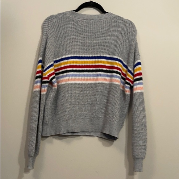 grey sweater with a pop of colour - Picture 3 of 3